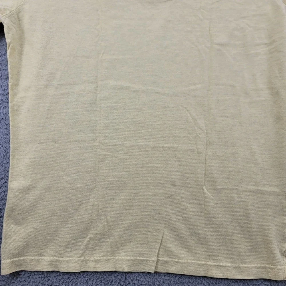 Banana Republic Shirt Mens Large Yellow Polo Golf‎ Short Sleeve Classiccore Logo